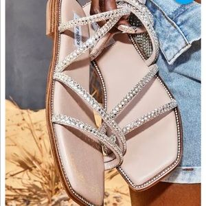 Steve Madden Starie Rhinestone sandals size 9, worn once. No box
